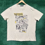 Batman Beige Distressed T-Shirt, Size XXL Photo 0