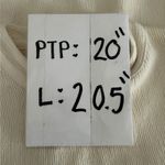 Madewell Texture & Thread Women's Ivory Mock Neck Ribbed Long Sleeve Size L Photo 6