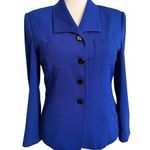 Jacqueline Ferrar Royal Blue Blazer Jacket Size 12 Photo 0