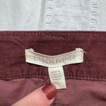 Eileen Fisher  Maroon Velveteen Pants Photo 2