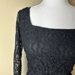 Urban Outfitters Black Stretch Lace Long Sleeve Body Con - XS Photo 2