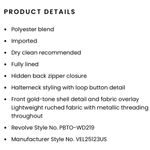 Revolve NWT PATBO Lurex Draped Maxi Dress in Champagne Photo 8