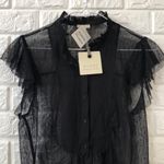 Hinge  ruffle‎ sleeve sheer lace blouse Photo 0