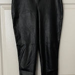 Missguided  black faux vegan leather high waisted pants 4 Photo 0