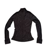 Lululemon Run Briskly 1/2 Zip Top Jacquard Black White Thumbhole, Sz 4 Photo 9