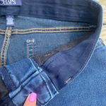 CHAPS  size 6 dark wash raw hem stretchy elastic waist band jeans Photo 3