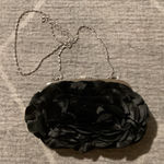 Lulu Townsend  Black Floral Clutch Photo 0