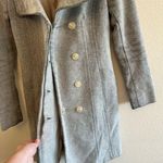 Aritzia Babaton Gray Button Front Wool Midi Length Connor Coat Photo 12