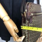 Fendi  Zucca Canvas & Leather Crossbody Messenger Shoulder Bag Large Size Vintage Photo 10