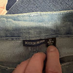 Boston Proper  Beaded,  Jeweled & Sequin Design Cropped Jeans Size 12. Photo 3