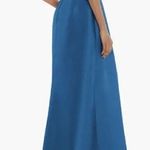 Alfred Sung NEW Strapless Satin Classic High Low Hem Dress D831 Blue sz US 2 Photo 1