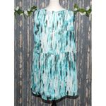 Avenue Womens Blouse Tank Top Plus Size 14W 16W Layered Ruffles Back Slit Hi-Low Photo 5