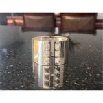 Victoria's Secret  Scandalous Hinged Gold Tone Rhinestone‎ Cuff Bangle Bracelet Photo 1