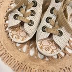 Fly London  Ylva Ice Blue Perforated Leather Platform Wedge Sandals EU40 / US10 Photo 5