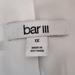 Bar III  Open Front Striped Linen Blend Blazer Size 1X Photo 8
