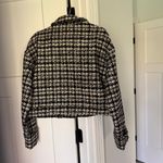 ANINE BING  Adrianna jacket Black Plaid cropped pockets coat Photo 9