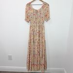 Baltic Born  Alice Smocked Maxi Dress in Berry Print Tiered Size Small Photo 2