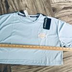 Alphalete Women's Varsity Crop - Light Blue Size Medium Photo 4
