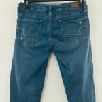 American Eagle  Outfitters Distressed Mid Rise Jegging Blue Jeans Size 2 Photo 6