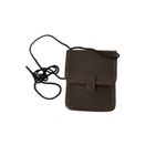 Transpotante brown‎ faux leather passport crossbody bag Brown Photo 1