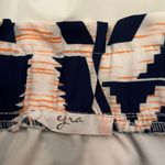 Ezra | Peach Orange White & Black Aztec Printed Skirt Size Large Photo 3