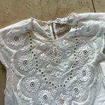 Valentino Red Maxi Lace Eyelit Dress Sz Small White Photo 1