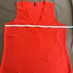 NYDJ ‎ Sleeveless Pleat Back Orange Blouse size M Photo 5