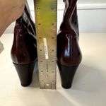 Vero Cuoio VTG Oxblood Dark Red Luxury  Pointy Toe Boots Women's Size 6 Photo 5