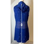 Women’s Blue Swim Coverup Cutout Tank Dress SMALL Ellen Weaver Photo 3