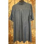 Karen Kane  Chambray Half Sleeve Denim Shirt Dress size Medium Photo 3