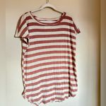 Free People Avery Tunic Top Stripe Slouchy Dolman Sleeve Red Size XS NEW Photo 1