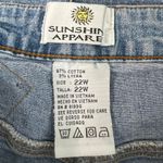 Sunshine Apparel Y2K Vintage Patchwork Festival Western Cowgirl Denim Skirt 22W Blue Photo 5