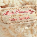 Helen Dolinick cottagecore Cream & white crochet #fringe poncho #handmade a41 Size XS Photo 8