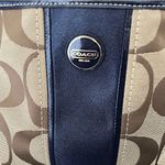 Coach Crossbody Signature Foldover - Khaki/Navy F23304 Jacquard Tote Photo 5