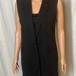 Apt. 9  Long Black Vest Size M Business Casual Photo 0