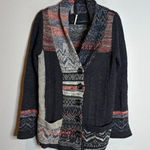 Free People patchwork nordic cardigan sweater Photo 0