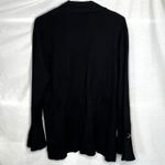 Pointelle Women's Black Cardigan with Bell Sleeves Size L Size L Photo 1