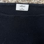 Aritzia Wilfred Yacine Cut Out Knot Top Black Photo 4