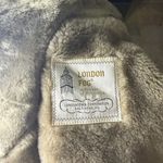 London Fog  Cream Trench Coat with Faux Fur Collar Photo 5