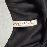 Lucy in the Sky  Glitter Velvet Bodycon Dress in Black Size Small Photo 5