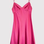 Aritzia Sunday Best Womens Slip Dress Pink Rae V Neck Satin Cami Barbiecore XS Photo 0