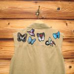 Cinq a Sept Canyon Embellished Cotton Vest Shacket Tan Size XS Photo 7