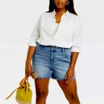 Ava & Viv Women’s Plus  Distressed Denim Shorts 26W Photo 0