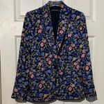Ralph Lauren Lauren  Floral Satin Single Button Blazer Size 4 Photo 2