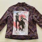Via Penny Lane Reworked Apparel | Fleetwood Mac Graphic Floral Jacket Medium Purple Photo 1