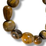 Free People Ariana Ost Crystal Stone Chunky Bracelet Tigers Eye Western Bohemian Photo 5