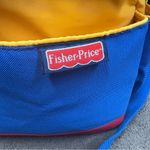 FISHER PRICE Diaper Bag Tote Cooler Bag Blue Yellow Vintage Large Travel 90's Photo 1