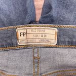 Free People Medium Wash High Rise Busted Knee Skinny Jeans 31R 31 R Ankle Length Photo 5