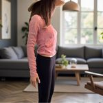 Aeropostale  NWT Pink Long Sleeve Lace Textured Stretch Top Size Large Photo 2