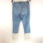 Old Navy  Womens Jeans Rockstar Super Skinny Ankle Mid Rise Dip Dye 6 Tall Photo 3